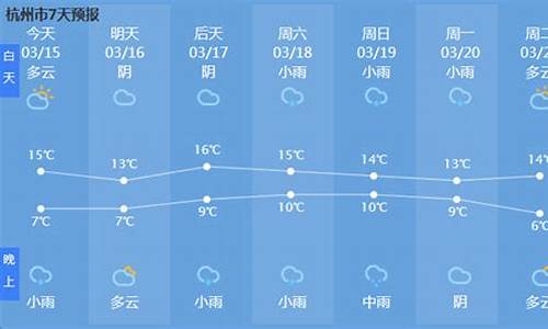 未来15天杭州天气预报查询_未来15天杭州天气预报查询表