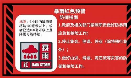 暴雨预警信号标准_暴雨预警信号的标准