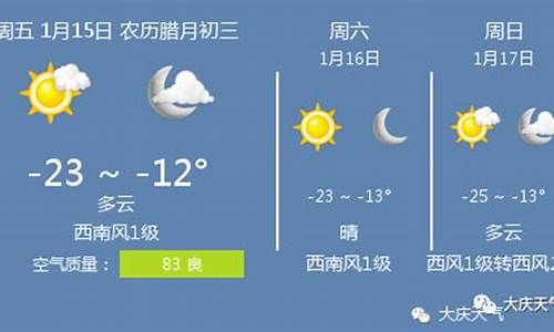 大庆15天天气预报12345_大庆15天天气预报资讯